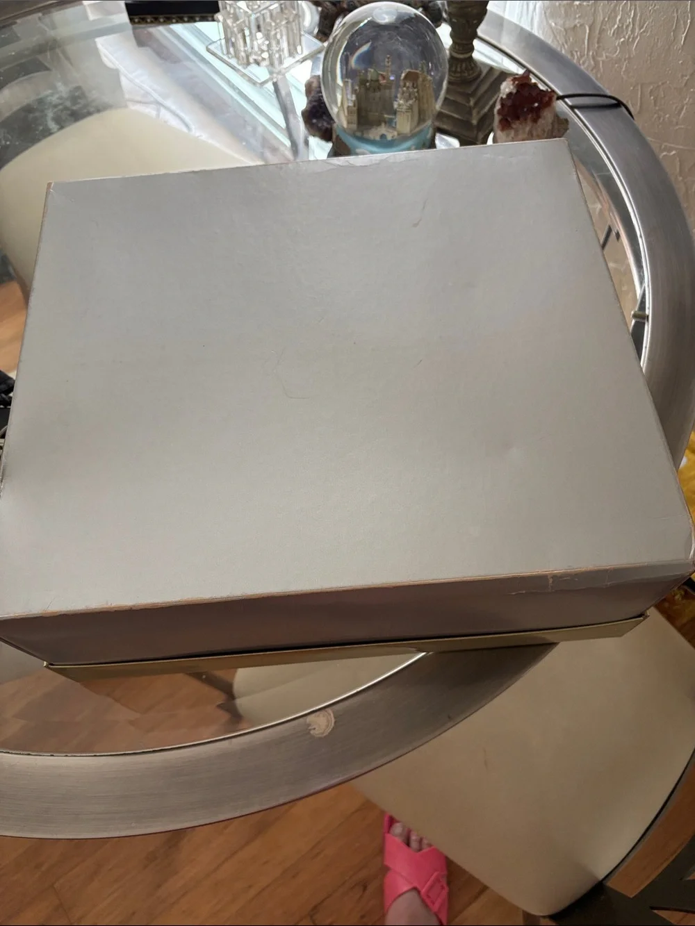 Nordstrom Metallic Silver Decorative Storage Box